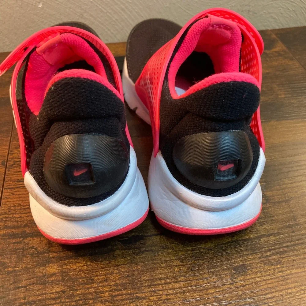 Nike Sock Dart GS Black Hyper Pink Running Shoes 904277-002 Girls Kids 4Y Youth